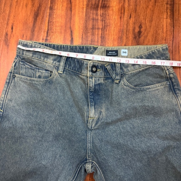 Volcom Solver Modern Straight Denim Pants Size 36 - Picture 10 of 12